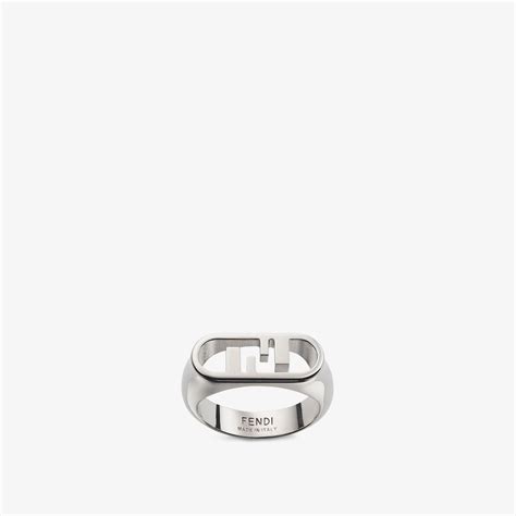 silver ring fendi|Fendi o lock ring.